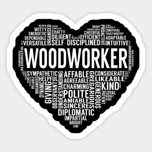 Woodworker Heart Sticker